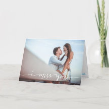 Eu Sinto Saudades Cartão Personalizado Com Foto