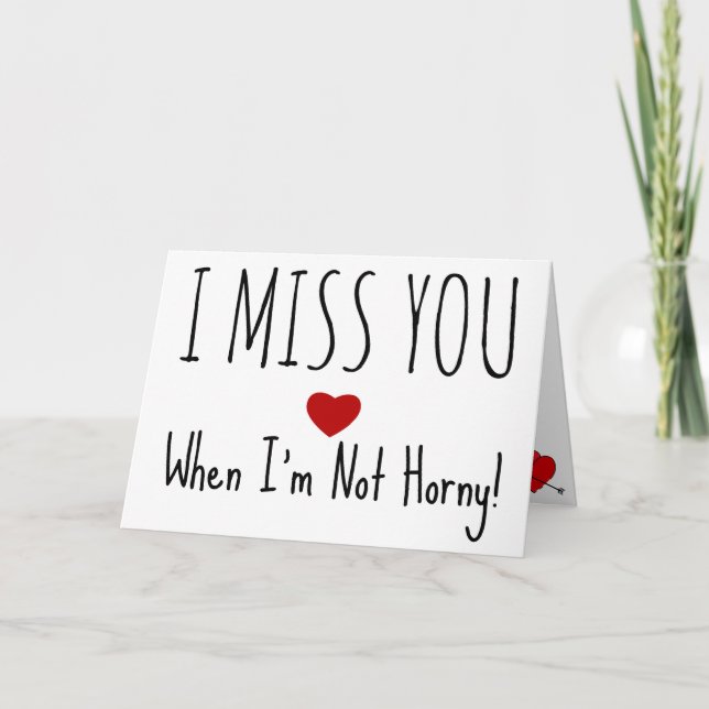 Eu sinto sua falta mesmo quando não sou um cartão  (Frente)