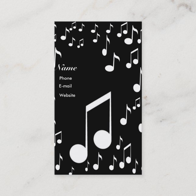 Eu sinto você, Cartão de visita (Frente)