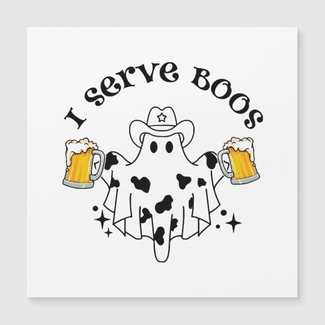 Eu sirvo Boos! Barman assustador (Frente)