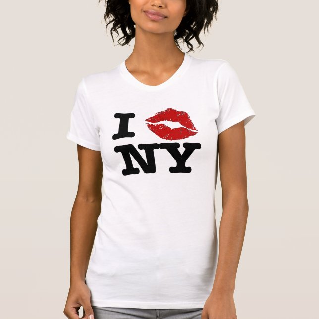 Eu "smooch" camisas de New York (Frente)