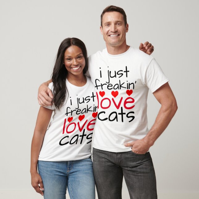 eu só adorava camisetas de gatos (Unissex)
