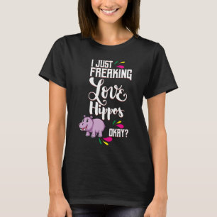 Eu Só Adoro Hippos Oky? Camiseta
