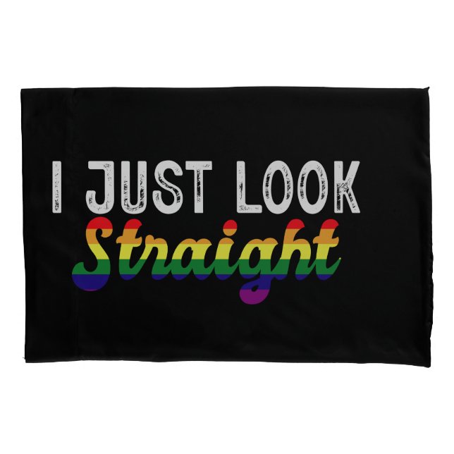 Eu Só Olho Direto Mês do Orgulho LGBT Rainbow (Frente)