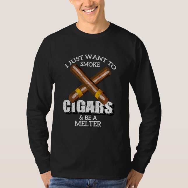 Eu Só Quero Fumar Cigarros E Ser Uma Camisa Mais D (Frente)