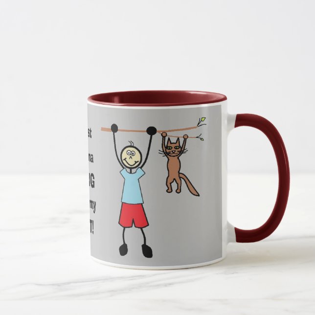Eu só quero pendurar minha caneca de café de gato (Direita)