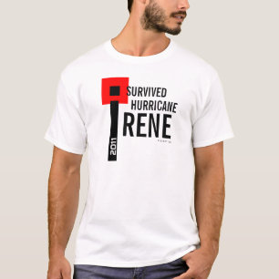 Eu sobrevivi à bandeira do t-shirt 7 de Irene do