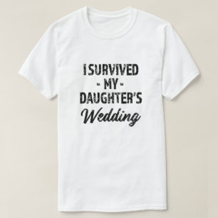 Eu sobrevivi à camisa masculina engraçada do casam