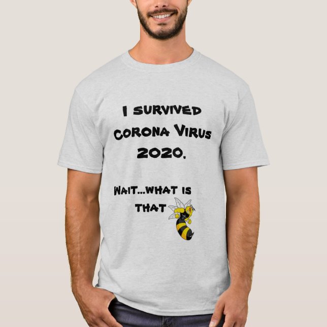 Eu sobrevivi à camiseta Corona 2020 (Frente)