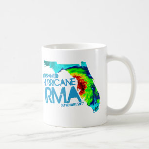 Eu sobrevivi à caneca de café de Irma do furacã