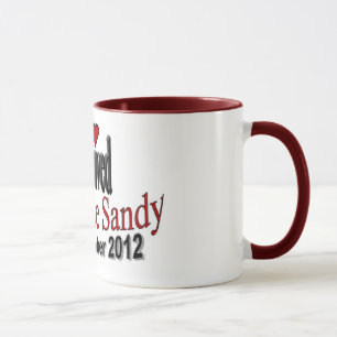 Eu sobrevivi à caneca de café de Sandy do furac