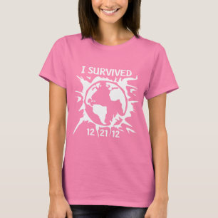 "Eu sobrevivi" a extremidade a 12-21-12 do t-shirt