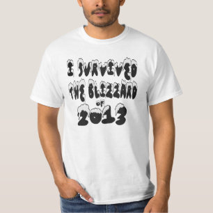 Eu sobrevivi ao blizzard do t-shirt 2013