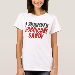 Eu sobrevivi ao t-shirt afligido Sandy do furacão
