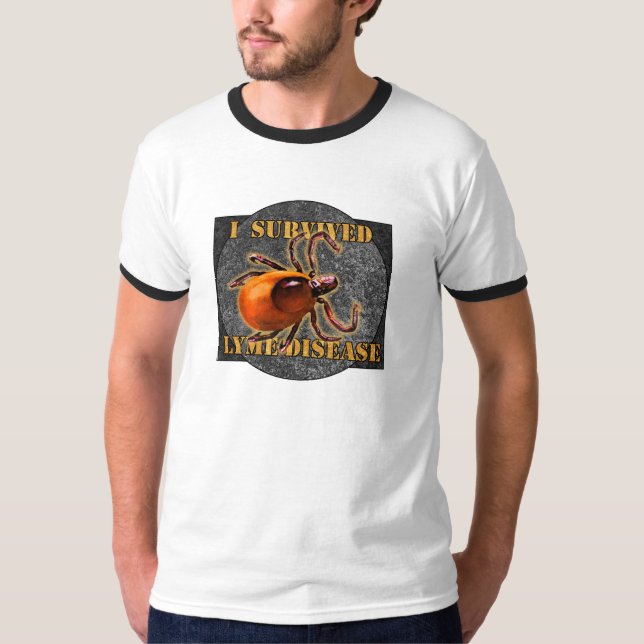 Eu sobrevivi ao t-shirt da doença de Lyme (Frente)