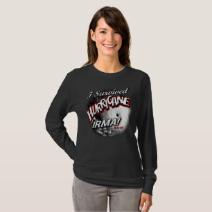 Eu sobrevivi ao t-shirt das mulheres de Irma do