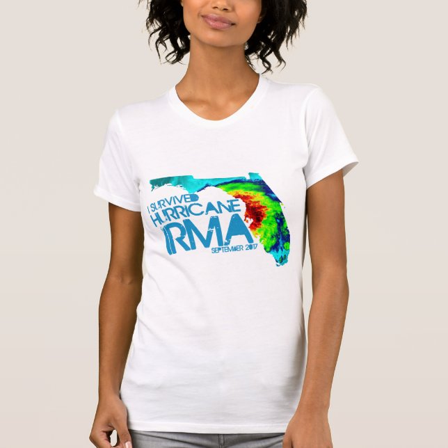 Eu sobrevivi ao t-shirt das mulheres de Irma do (Frente)