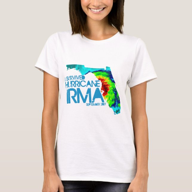 Eu sobrevivi ao t-shirt das mulheres de Irma do (Frente)