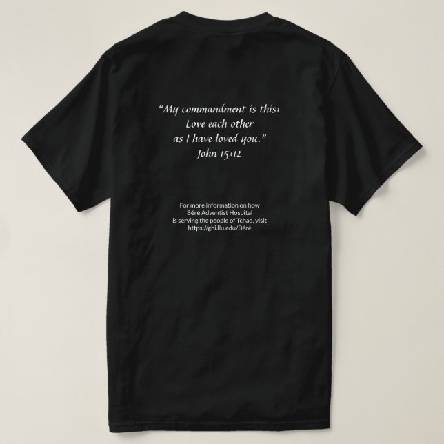 Eu Sobrevivi ao Tchad T-Shirt (Verso do Design)