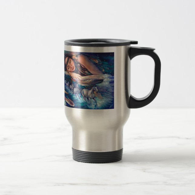eu sonho da caneca de viagem dos cavalos (Direita)
