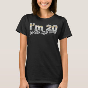 Eu sou 20 para o ò t-shirt do aniversário de 40