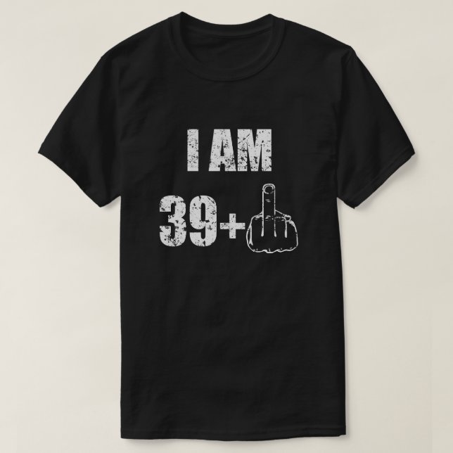 Eu sou 40 anos de camisa engraçada velha dos (Frente do Design)