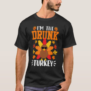 Eu Sou a Camisa de Peru Bêbado Funny Turkey Thanks