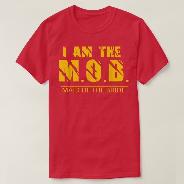 Eu sou a Camiseta de Design da Dama de Honra da No (Frente do Design)