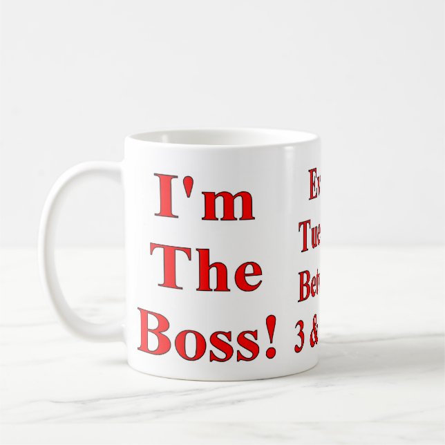 Eu sou a caneca de café do chefe (Esquerda)