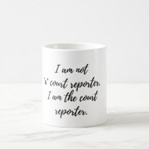 Eu sou a caneca de café do repórter de corte
