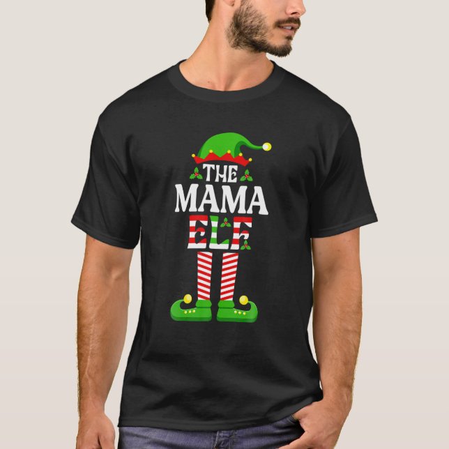 Eu sou a mãe Elf Camisa Feliz de Natal (Frente)