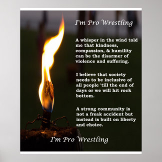 Eu sou a Poster de Luta profissional