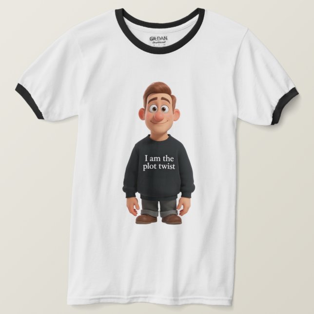 Eu Sou a Reviravolta Camiseta Meme Existencial Eng (Frente do Design)