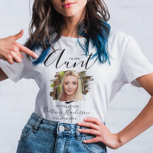 Eu Sou a Tia Camiseta de Foto de Graduado