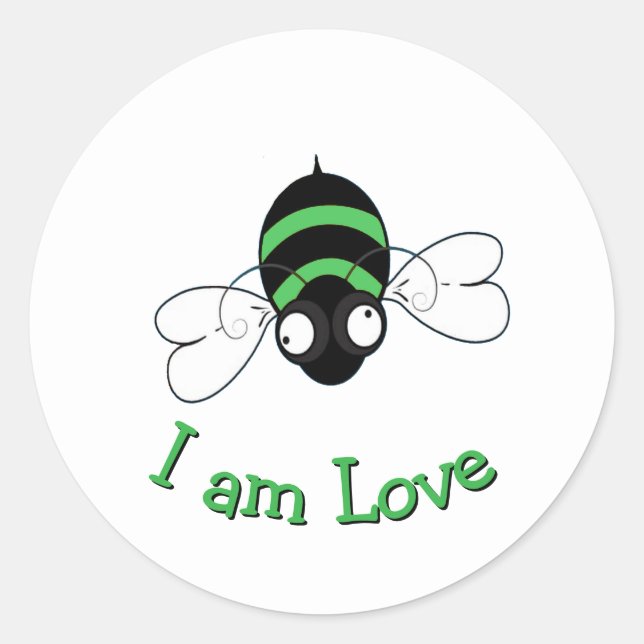 Eu Sou Adesivo Abelha do Amor (Frente)
