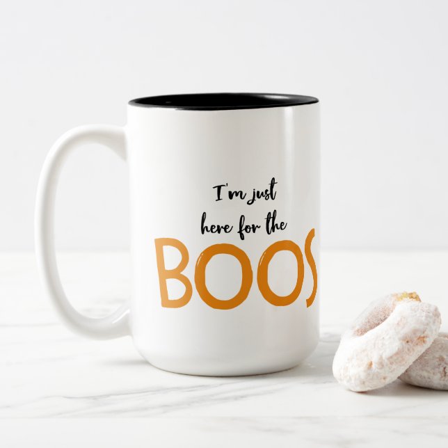 Eu sou apenas aqui para as vaias: Caneca (Com Donut)