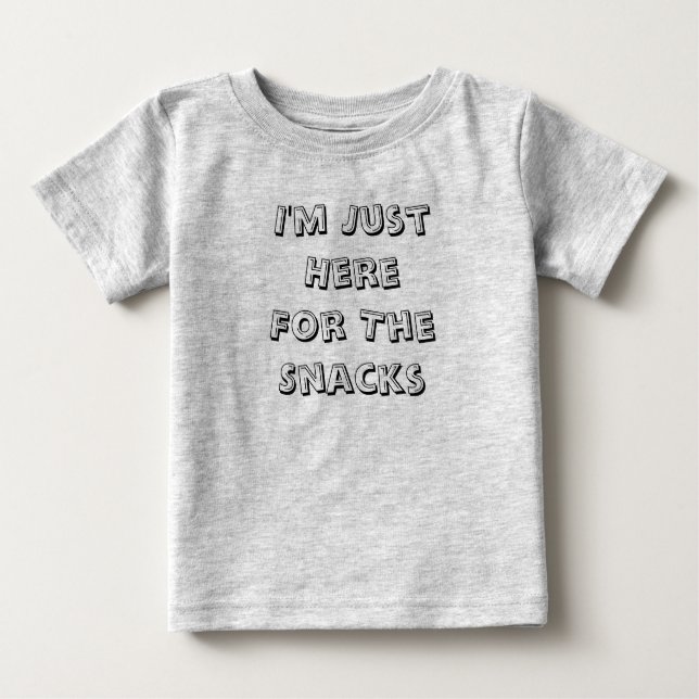 Eu sou apenas aqui para o t-shirt infantil do bebê (Frente)
