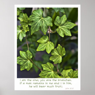 Eu sou as citações do 15:5 de John do poster da