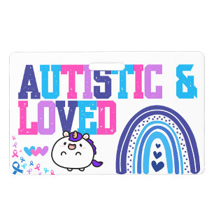 Eu sou Autista Nome id Crachá - Crachá de Alerta
