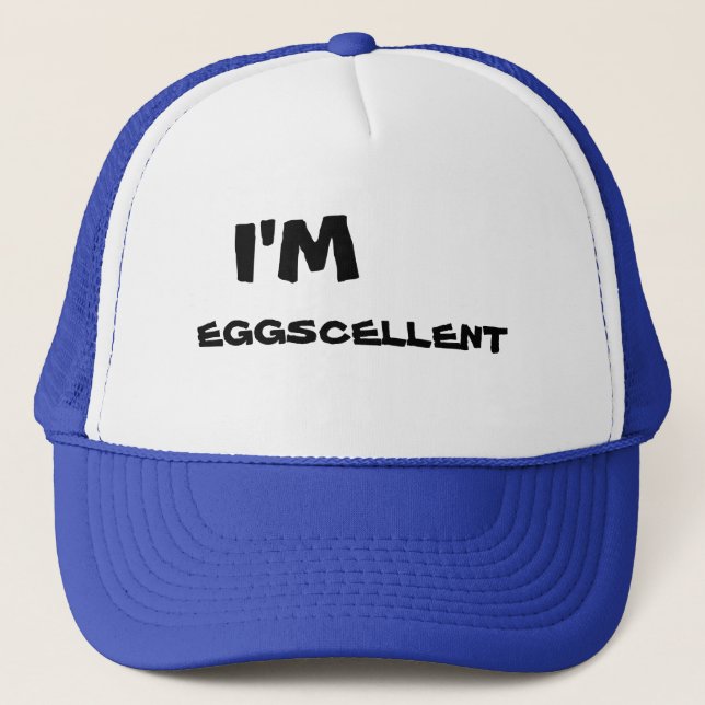 Eu sou boné do camionista de Eggscellent (Frente)