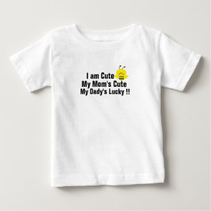 eu sou bonita minha mãe de camisa de sorte de pai