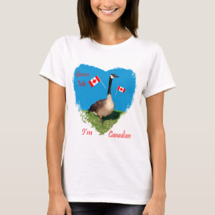 Eu sou camiseta canadense