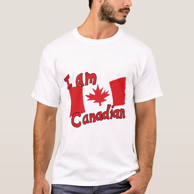 Eu sou canadense T-Shirt (Frente)