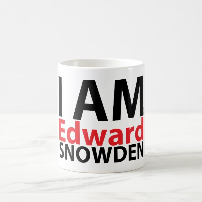 Eu sou caneca de Edward Snowden (Centro)