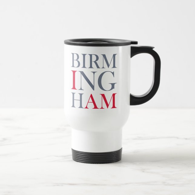 Eu sou caneca de viagem de Birmingham (Direita)