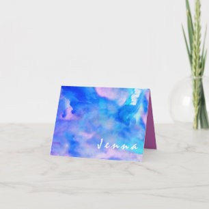 Eu sou cartões de agradecimentos AZUIS de Mitzvah