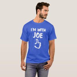 Eu sou com camisa de Joe - azul marinho