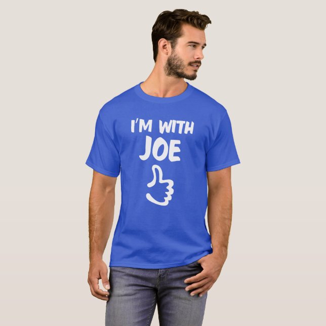 Eu sou com camisa de Joe - azul marinho (Frente Completa)