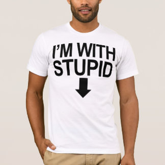 Eu sou com estúpido --> t-shirt