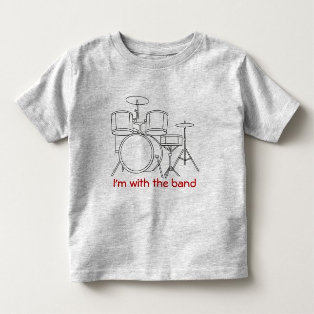 Eu sou com o esboço do preto do t-shirt da banda (Frente)